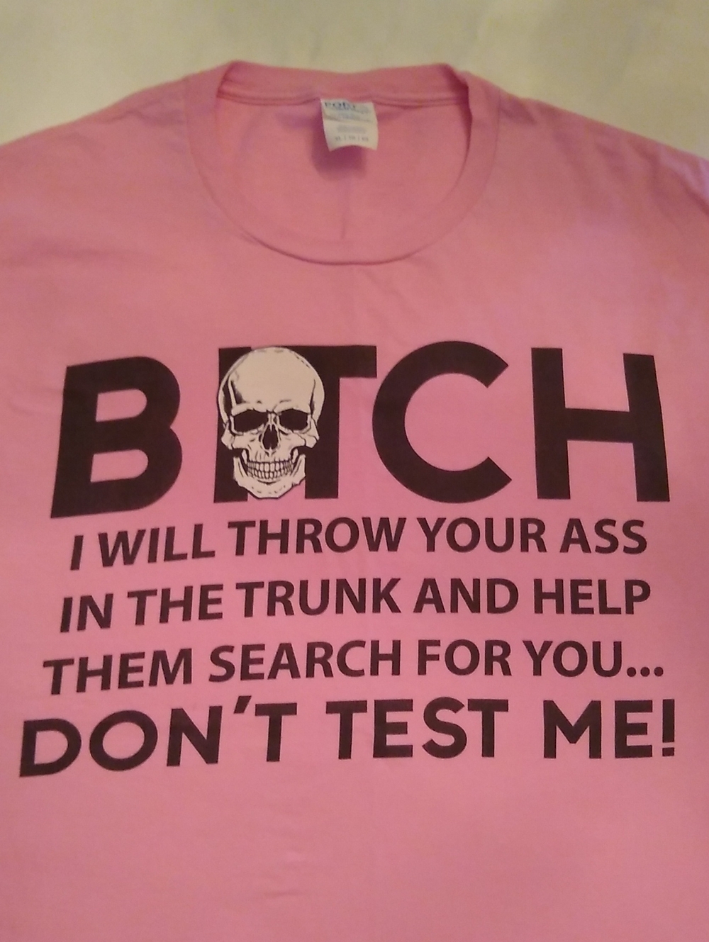 Novelty Pink Graphic T-Shirt